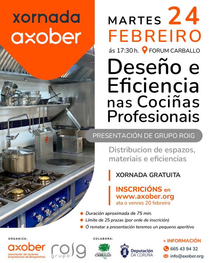 Curso Axober Deseño e Eficiencia de Cociñas Profesionais