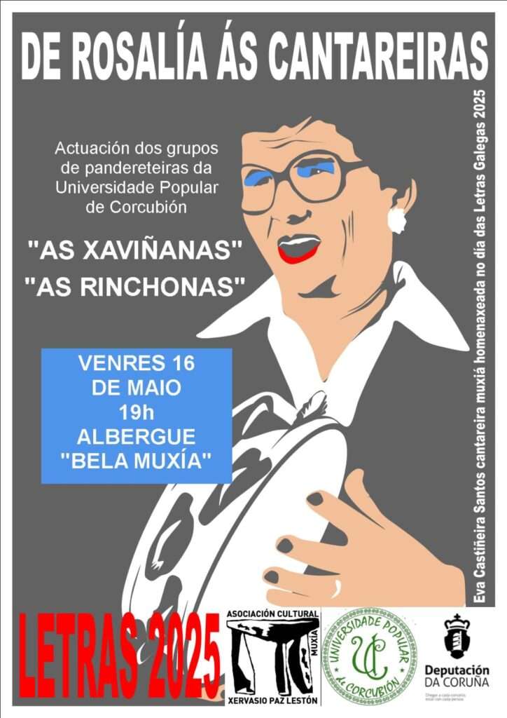 De rosalía ás cantareiras – letras galegas 2025 en muxía