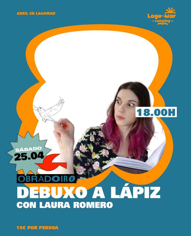 Debuxo a Kápiz con Laura Romero Camping Lago Mar