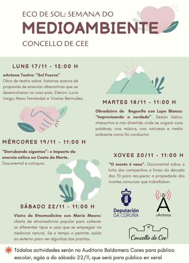 Eco do sol semana do medio ambiente concello de cee 2025