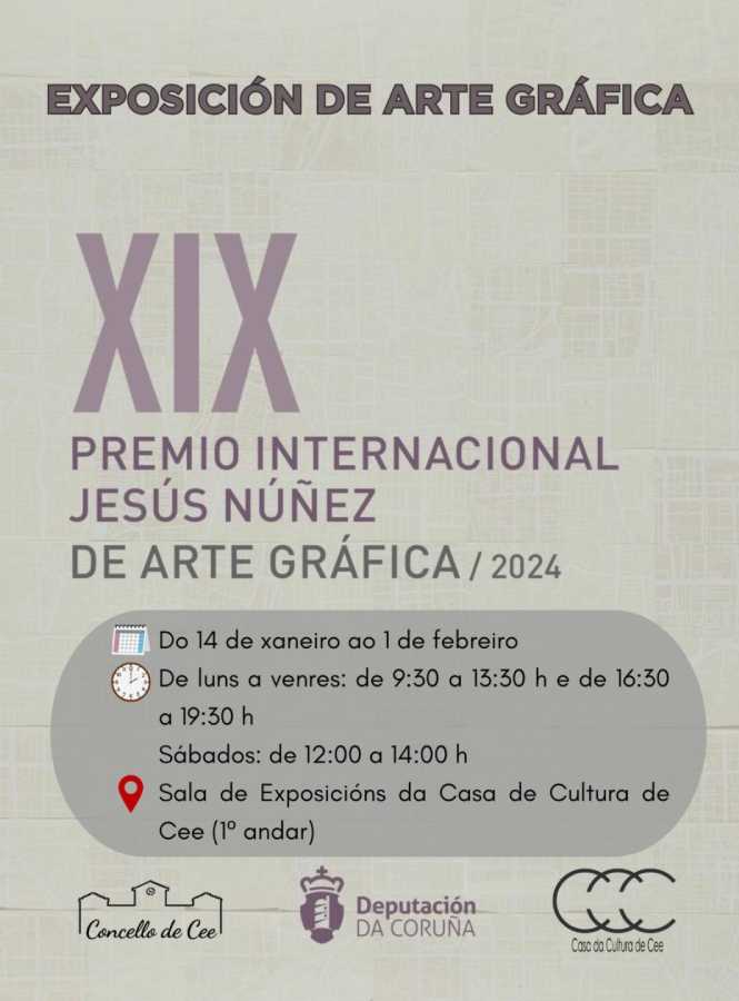 Exposición Arte Gráfica Jesús Nuñez en Cee