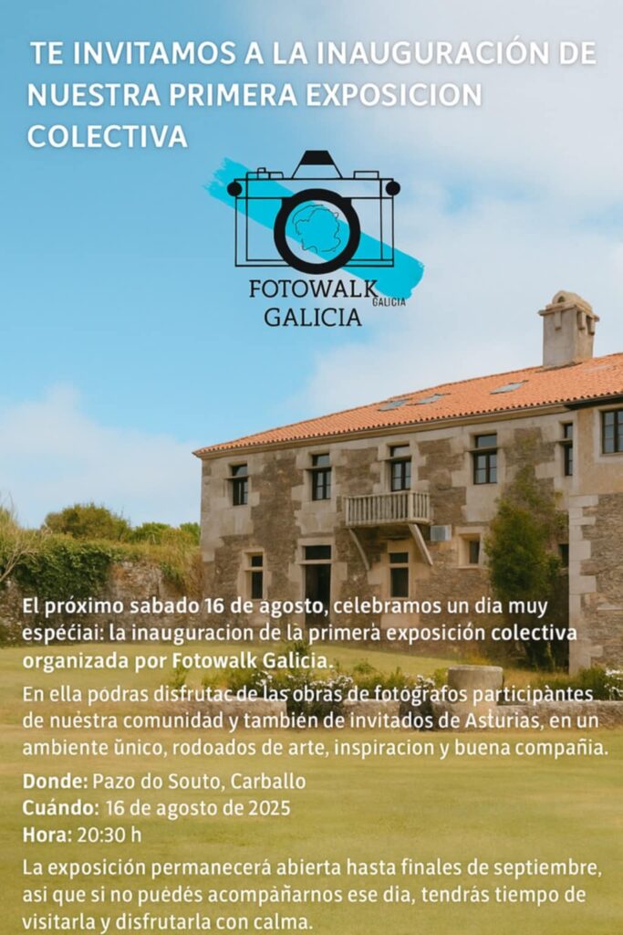 Exposición de fotografía fotowalk galicia en carballo