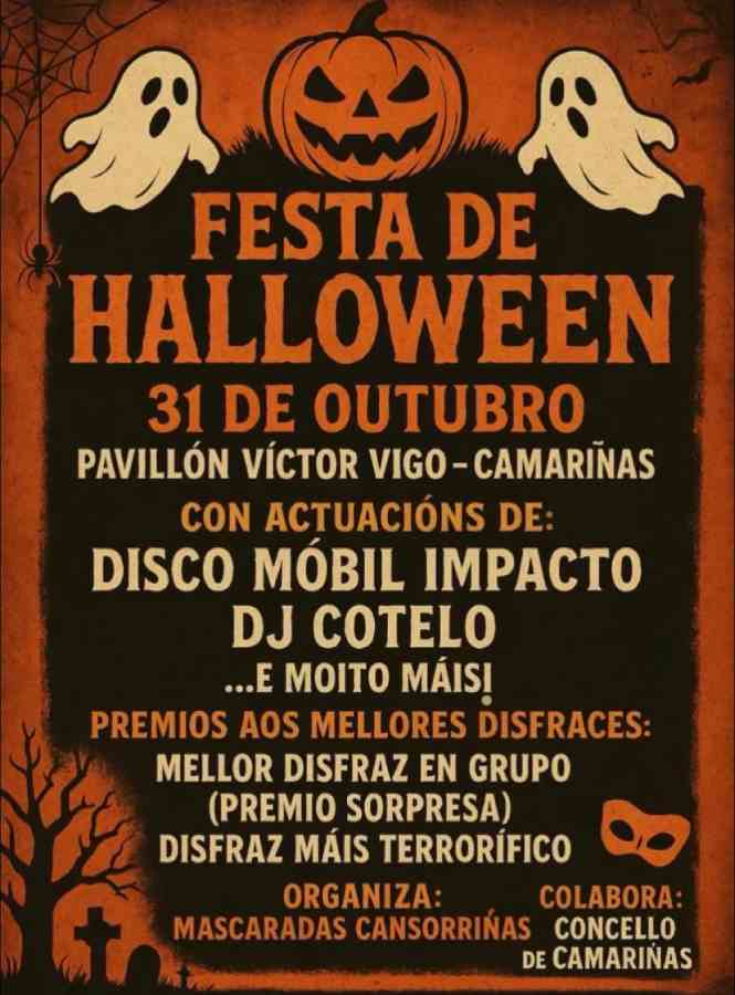Festa de hallowen en camariñas 2025