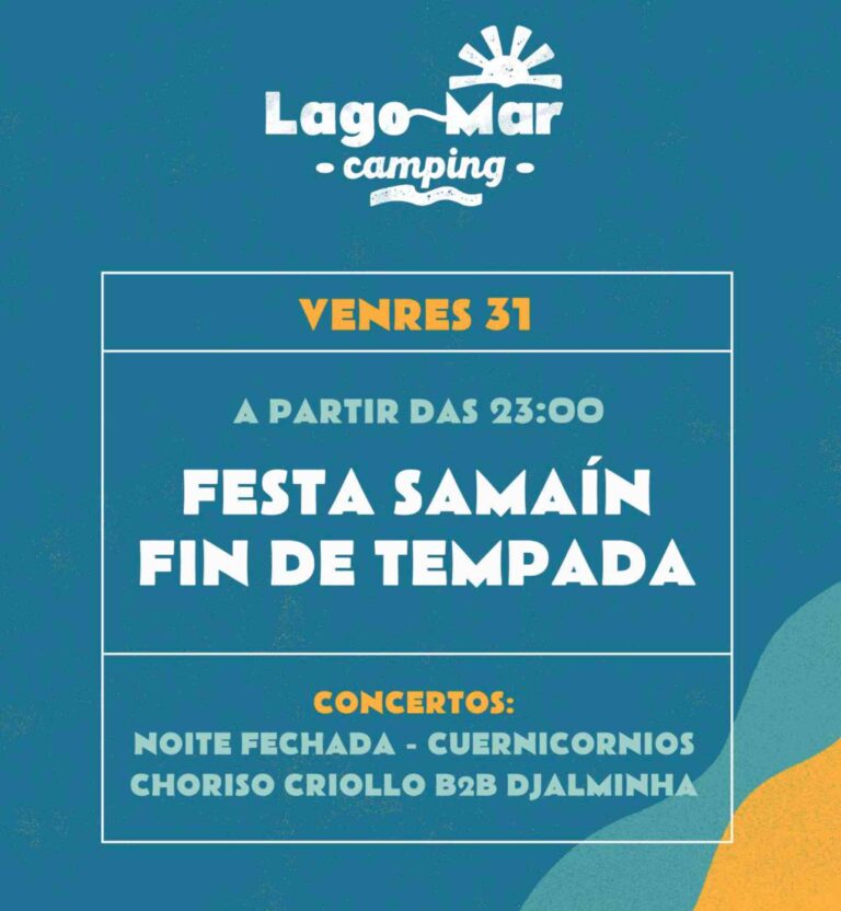 Festa de samaín no camping lago mar