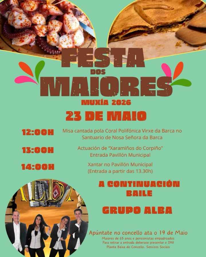 Festa dos Maiores 2026 en Muxía