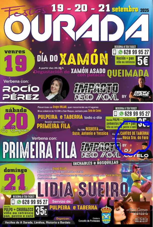 Festas de ourada 2025 ponteceso