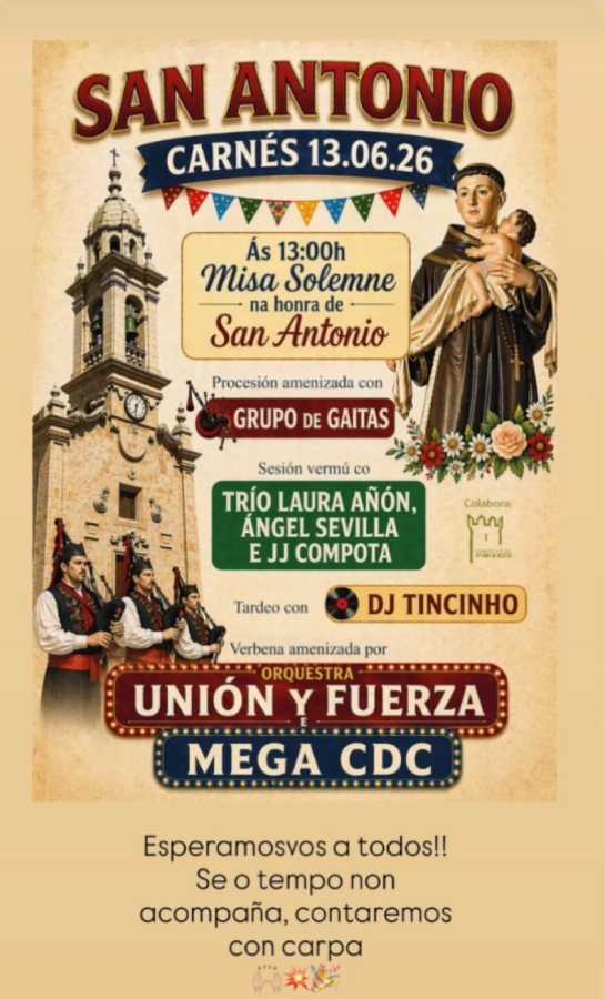 Festas de San Antonio 2026 en Carnés
