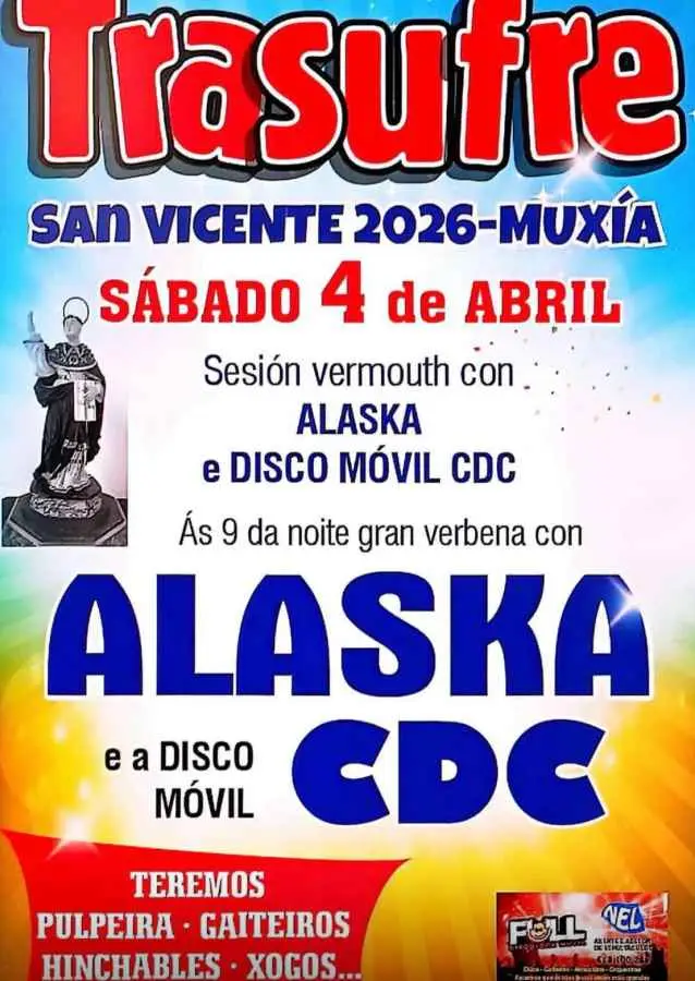 Festas de San Vicente 2026 en Trasufre