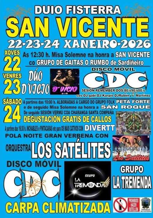 Festas de San Vicente en Duio Fisterra