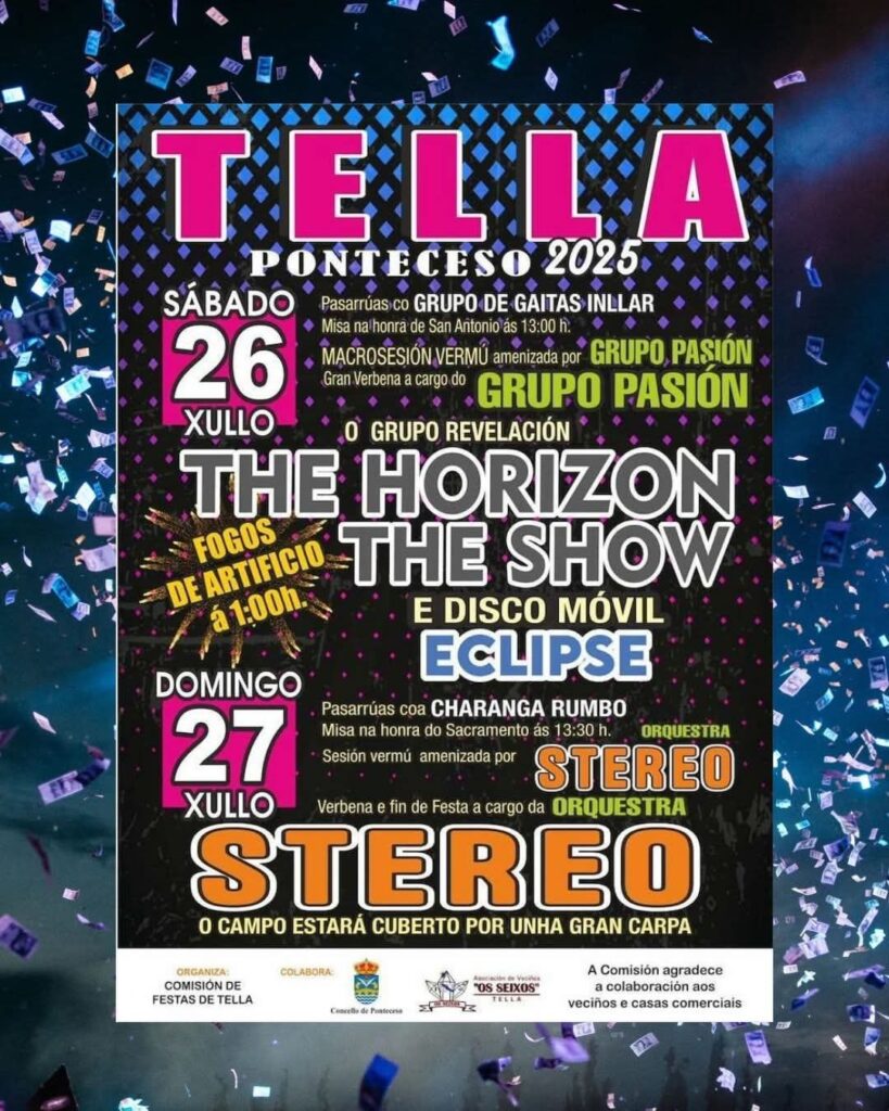 Festas en tella (ponteceso) 2025