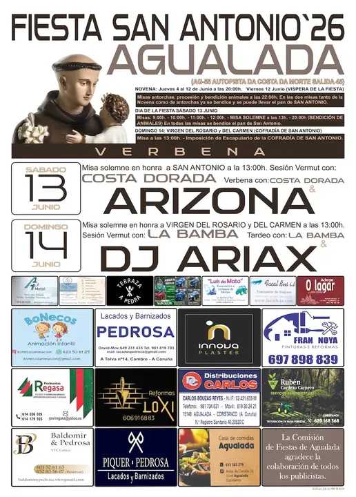 Fiesta San Antonio 2026 en Agualada