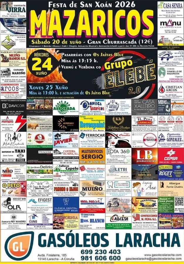 Fiesta de San Juan 2026 en Mazaricos