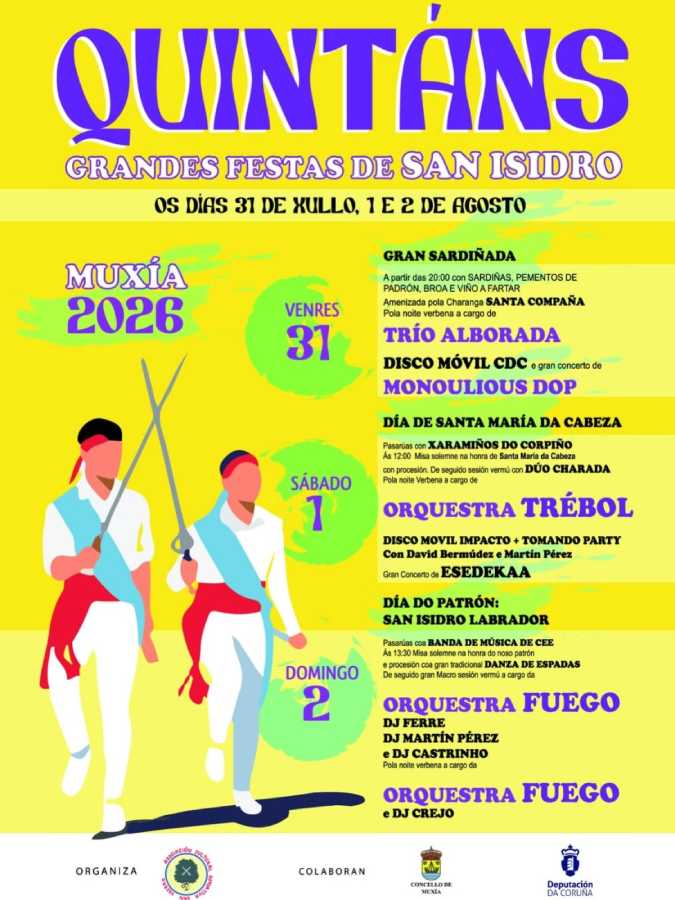 Fiestas de San Isidro 2026 en Quintáns