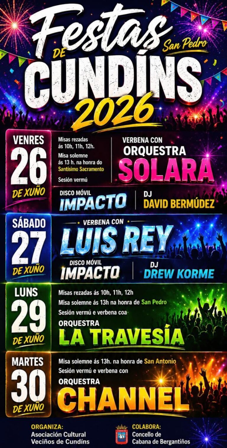 Fiestas de San Pedro 2026 en Cundíns