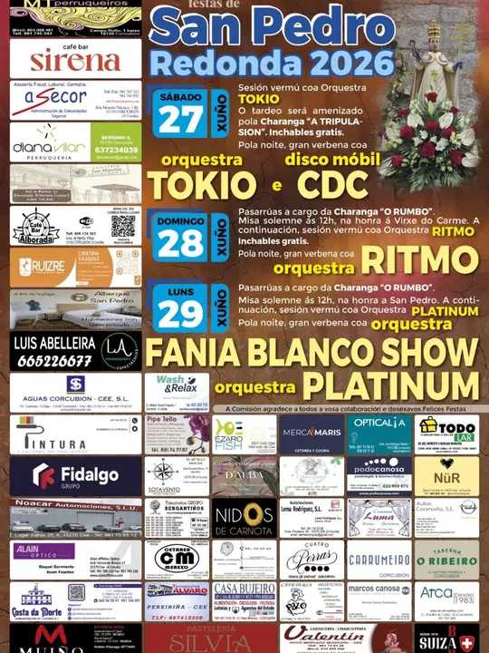 Fiestas de San Pedro 2026 en Redonda