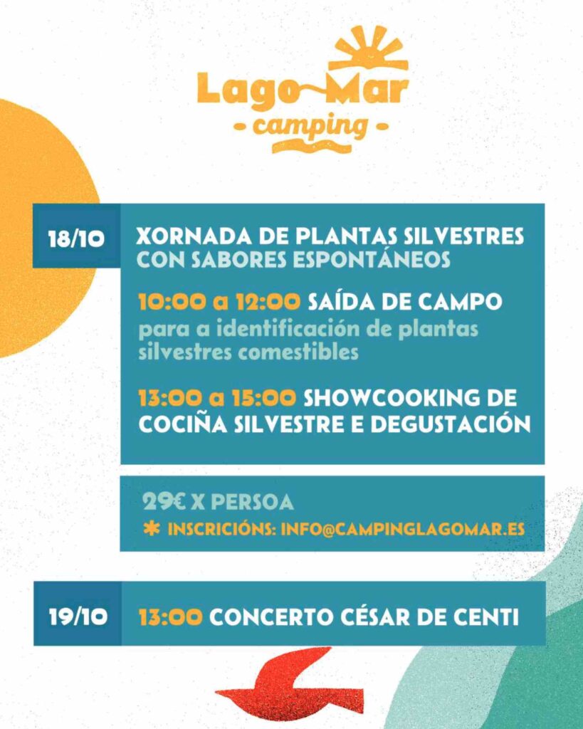 Fin de semana campestre en camping lago mar