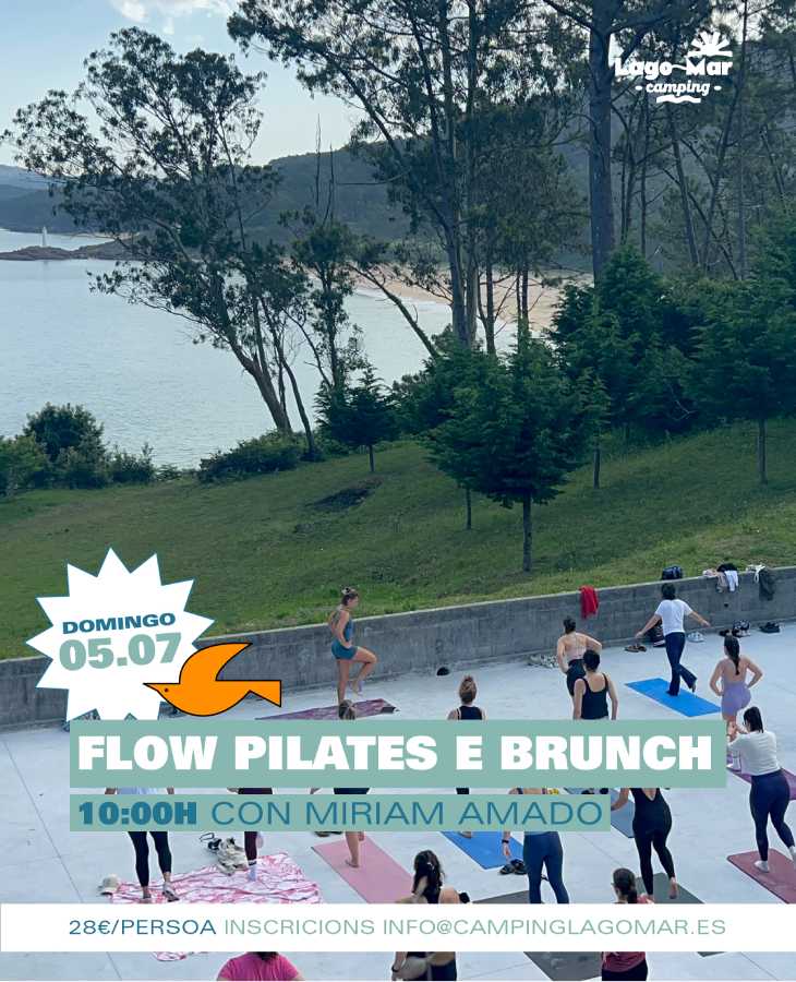 Flow Pilates y brunch con Miriam Amado en el Camping Lago Mar