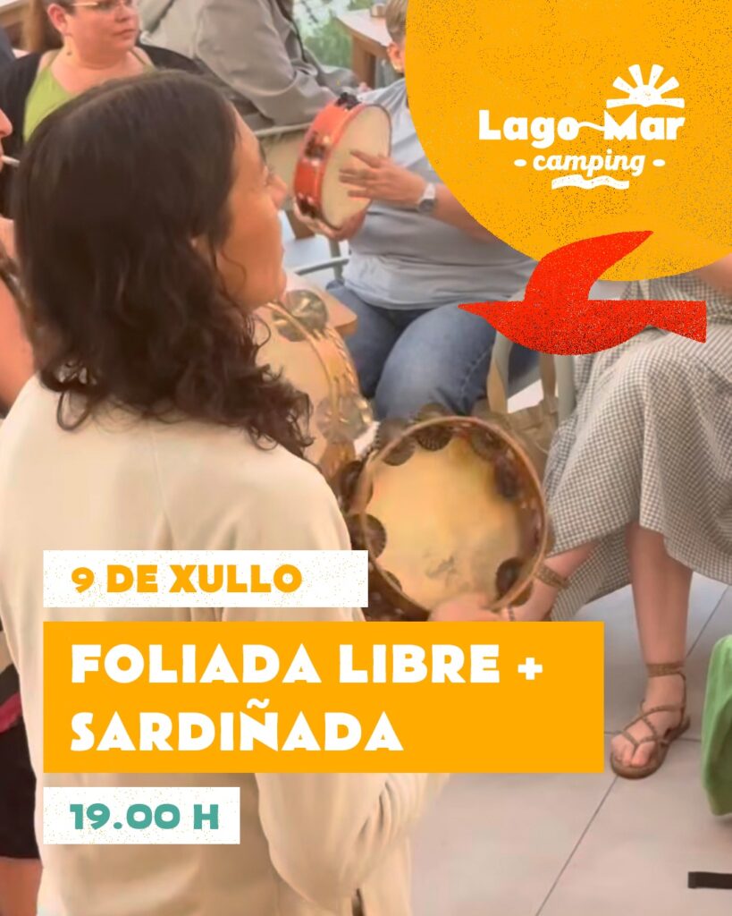 Foliada libre e sardiñada no camping lago mar