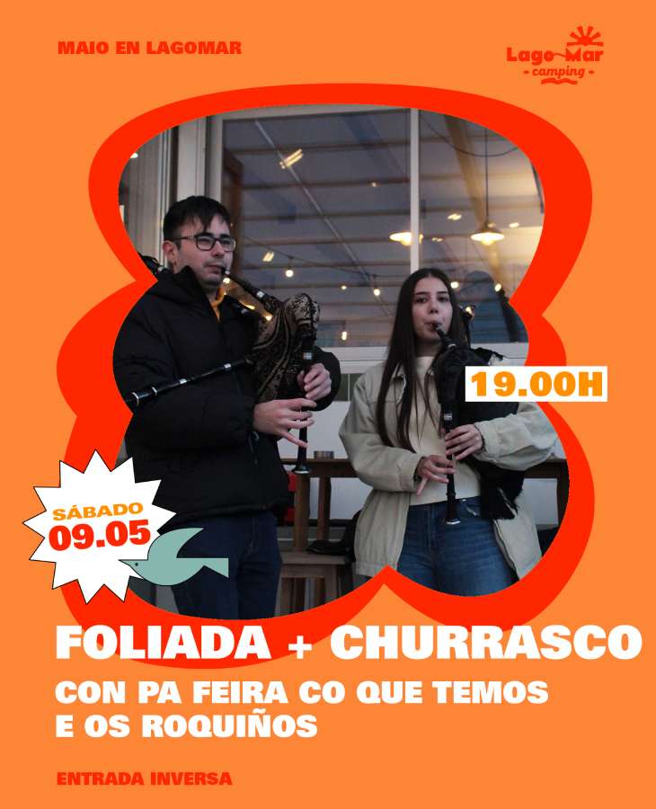 Foliada e Churrasco no Camping Lago Mar