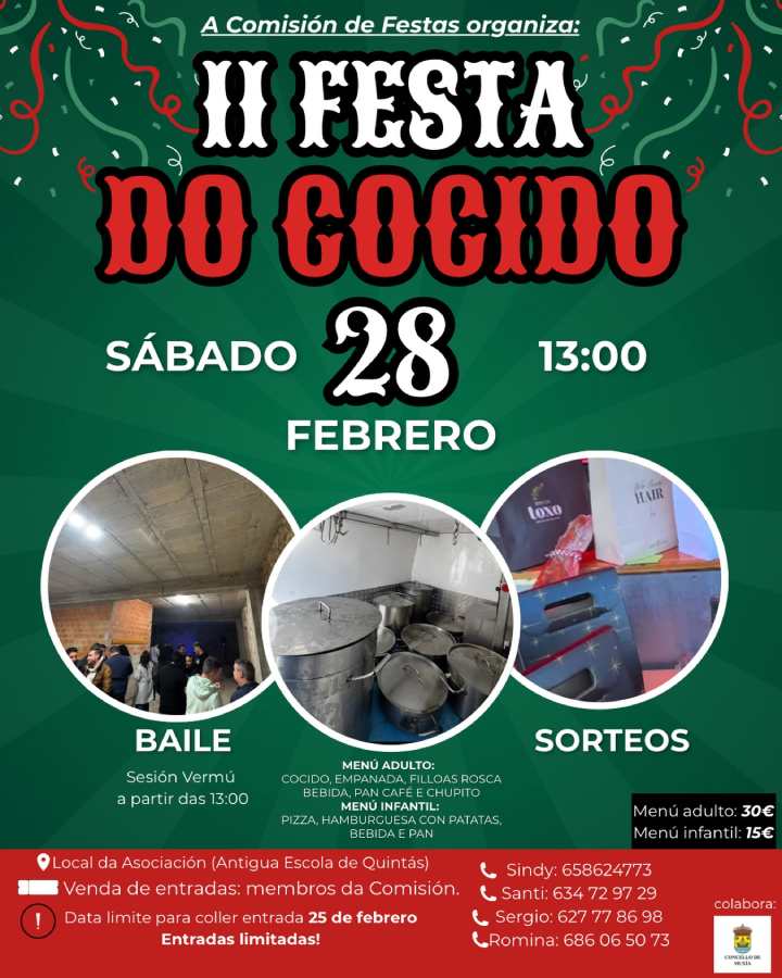 II Festa do Cocido de Quintáns 2026 Muxía