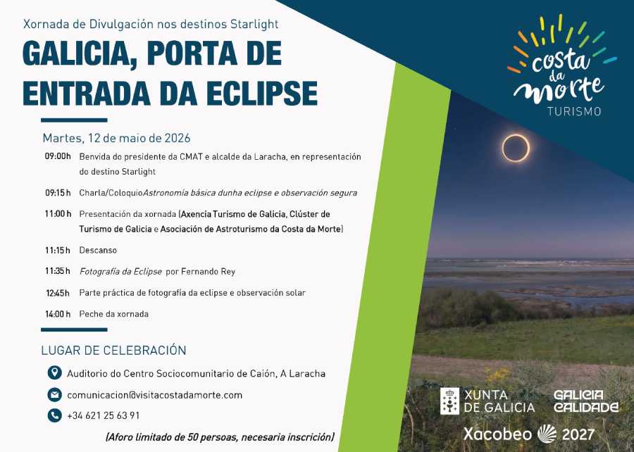 Jornada Divulgación Eclipse 2026 Costa da Morte