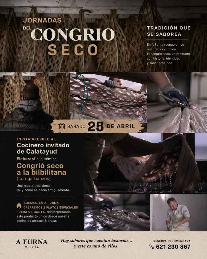 Jornadas del Congrio Seco en el Restaurante A Furna de Muxía