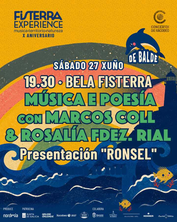 Música y poesía con Marcos Coll y Rosalía Fernández Rial en Fisterra