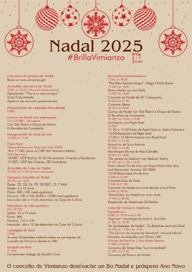 Nadal 2025 en Vimianzo