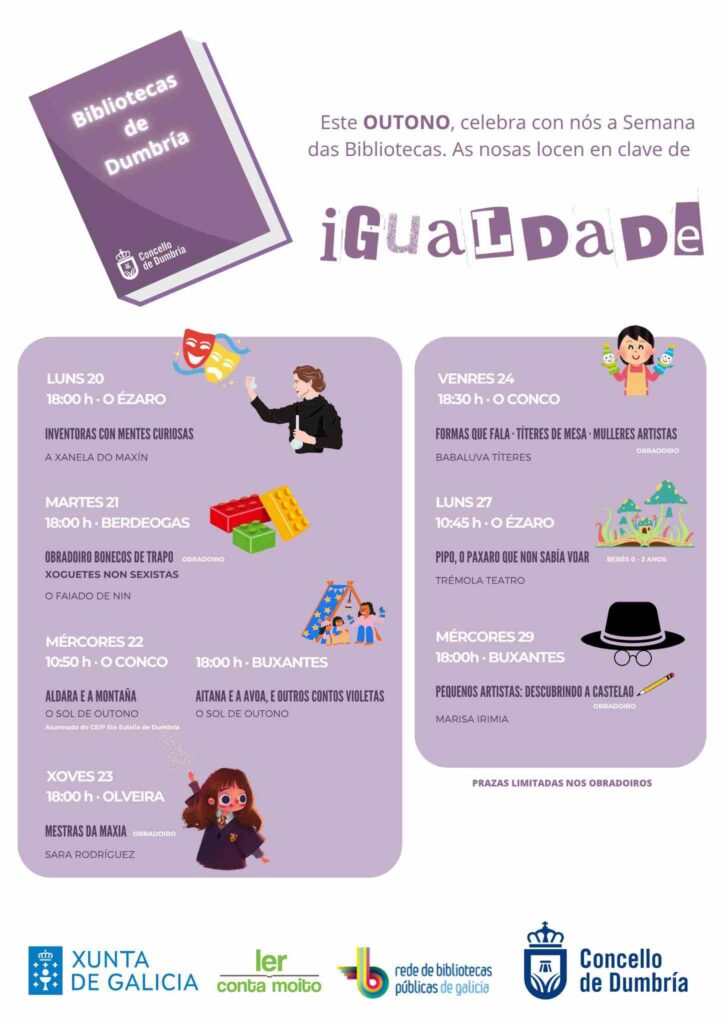 Outono nas bibliotecas de dumbría 2025