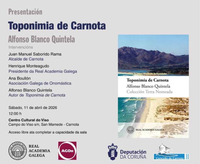 Presentación Libro toponimia de Carnota
