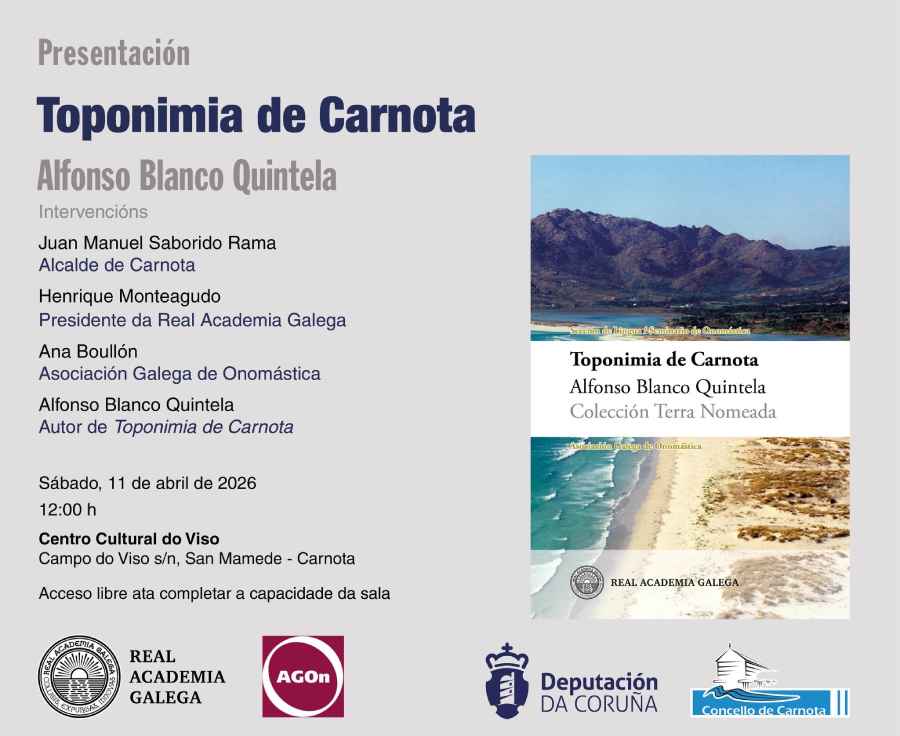 Presentación Libro toponimia de Carnota