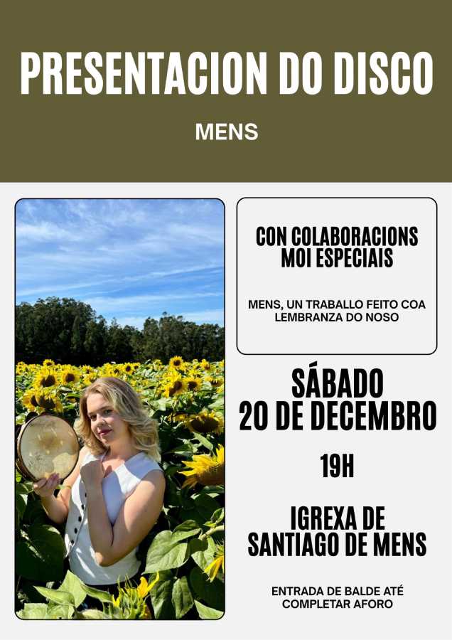 Presentación do Disco Mens de Icía Varela