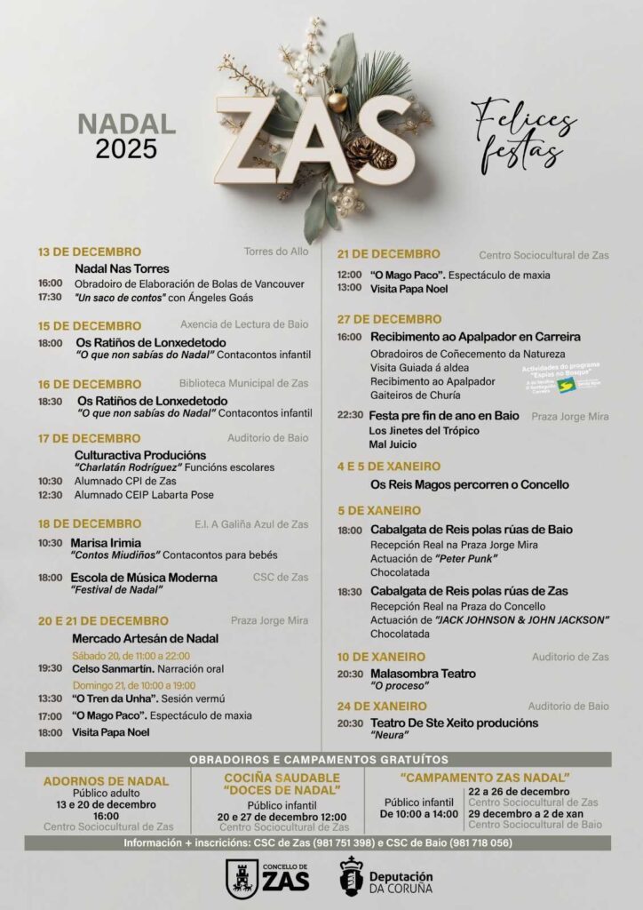 Programa Nadal en Zas