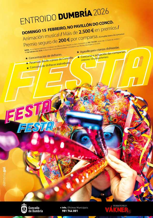 Programa do Entroido en Dumbría