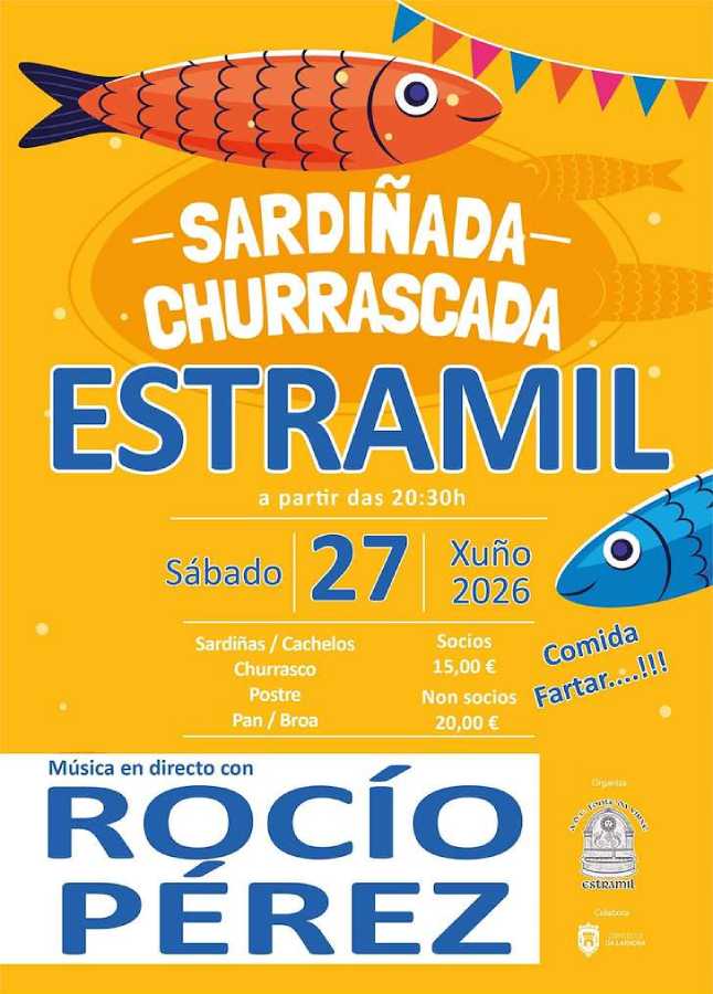 Sardinada y churrascada 2026 en Estramil