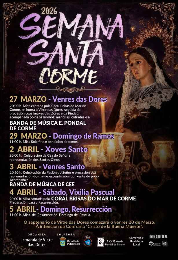 Semana Santa 2026 en Corme