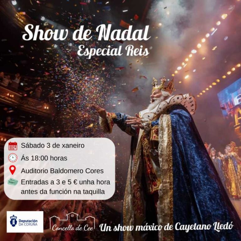 Show de Navidad especial reyes 2026 en Cee