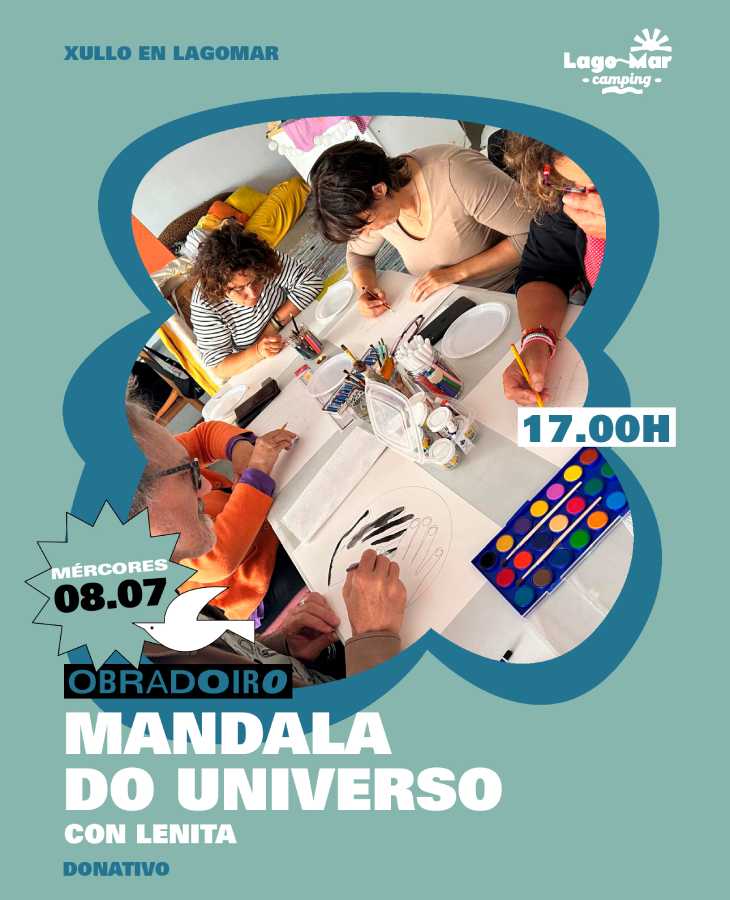 Taller Mandala del Universo en el Camping Lago Mar