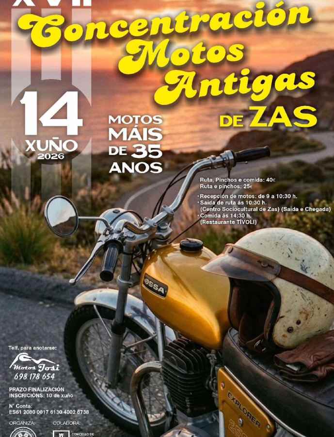 XVII Concentración de Motos Antigas de Zas