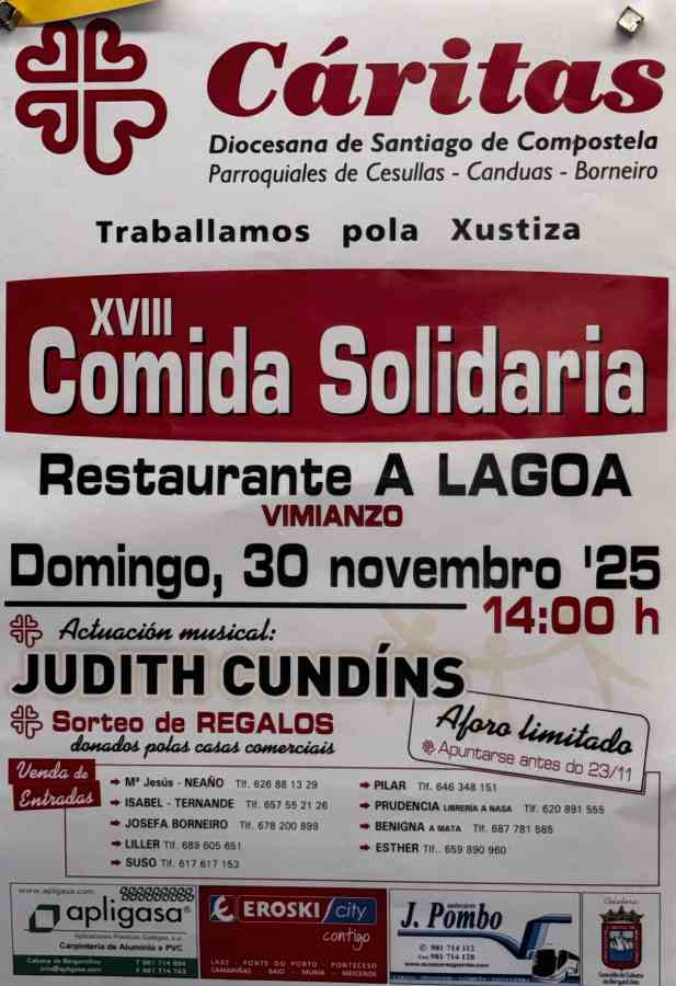 XVIII Comida Solildaria Cáritas Parroquia de Cesullas