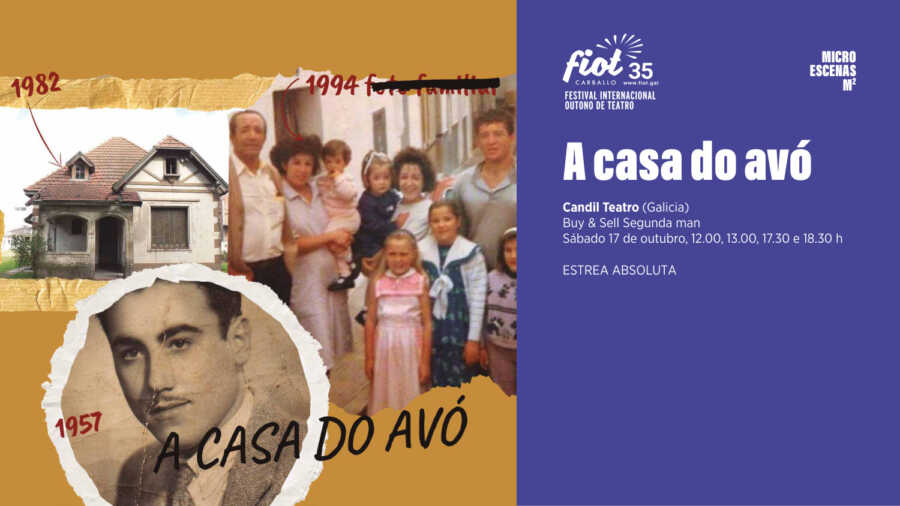 Cartel de A casa do avó de Candil Teatro no FIOT 2026 de Carballo