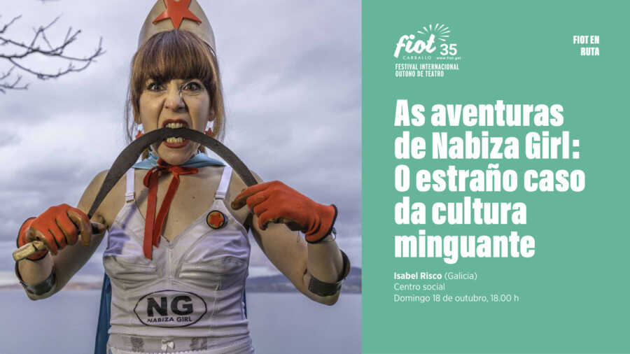 Cartel de As aventuras de Nabiza Girl: O estraño caso da cultura minguante de Isabel Risco en el FIOT 35 de Carballo
