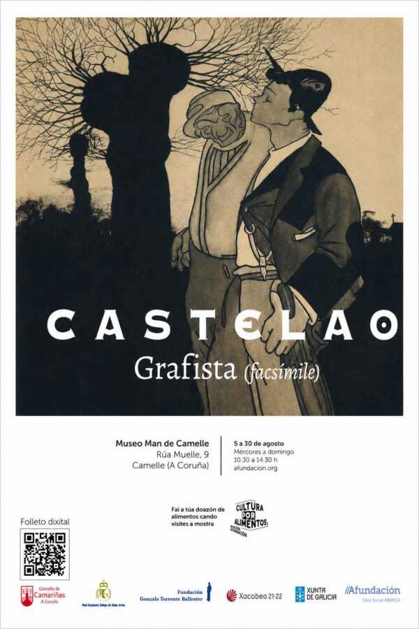 Cartel da exposición Castelao Grafista (facsímile) no Museo Man de Camelle