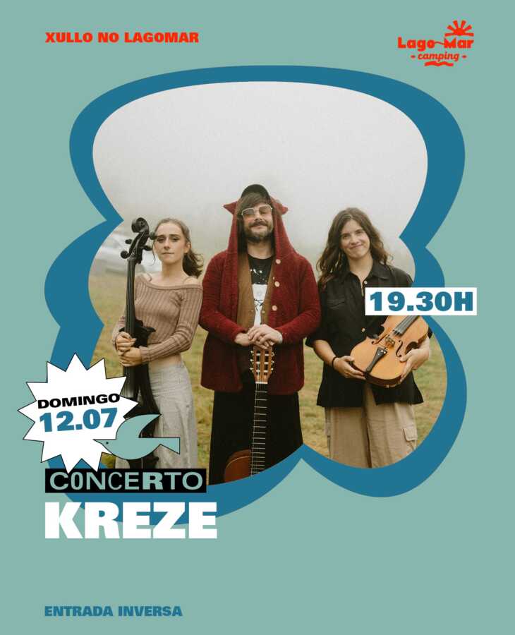 Cartel del concierto de Kreze en Lagomar Camping