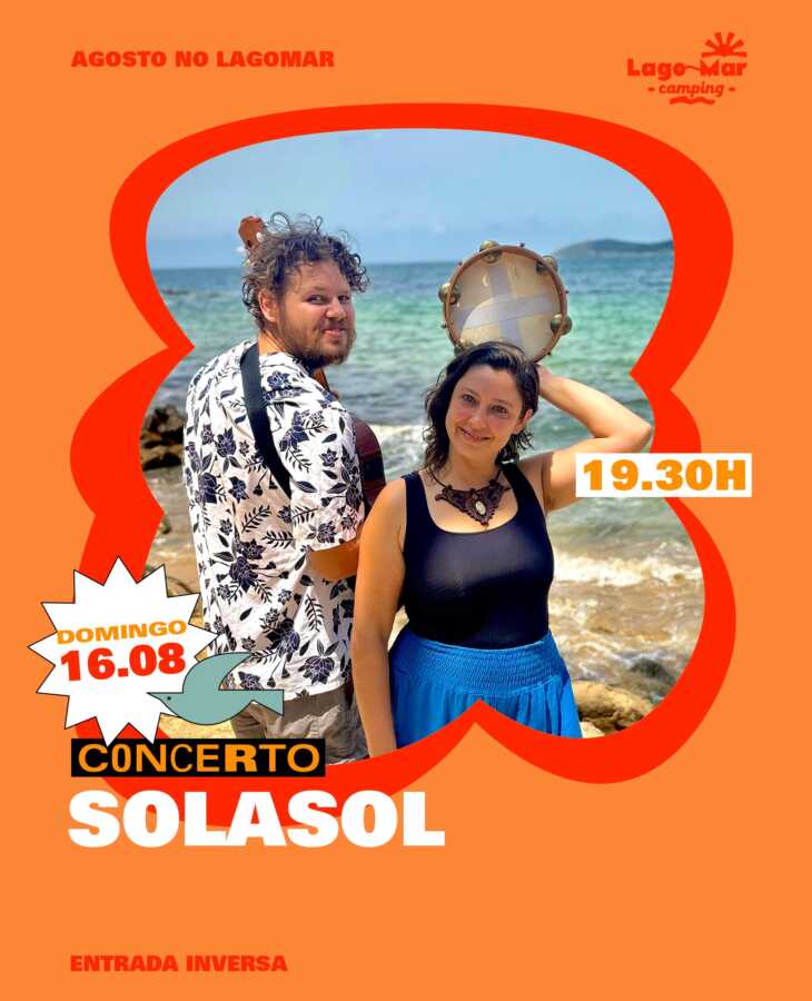 Cartel del concierto de SoLaSol en Lago-Mar Camping el 16 de agosto de 2026