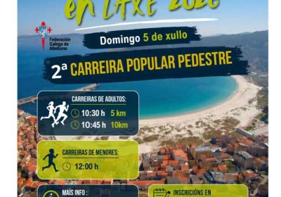 Cartel de Actívate en Laxe 2026, segunda Carreira Popular Pedestre
