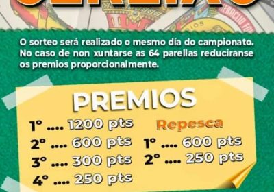 Cartel del 3º Campeonato de Truco de Cereixo, 9 de octubre de 2026