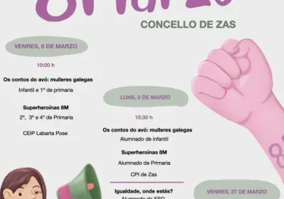 8M 2026 no Concello de Zas