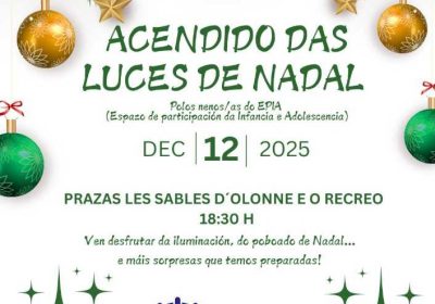 Acendido Luces de Nadal A Laracha