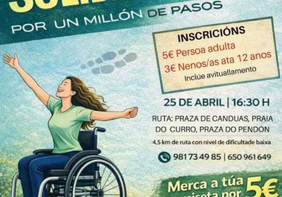 Andaina Solidaria por un millón de pasos en Cabana de Bergantiños
